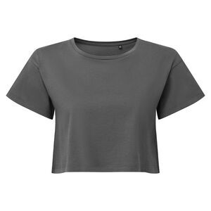 TriDri Womens/Ladies Crop Top / Charcoal